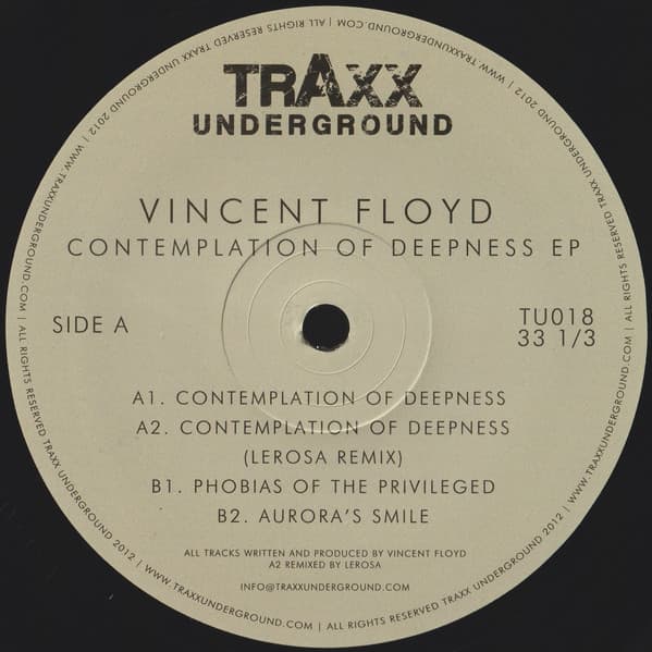 Vincent Floyd — Contemplation Of Deepness EP