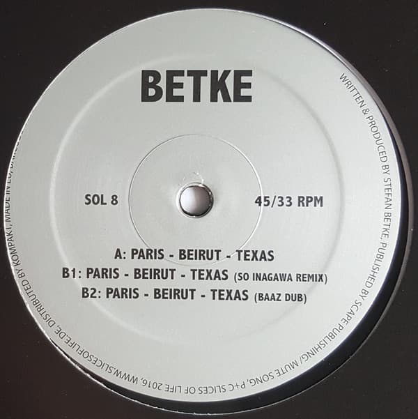 Stefan Betke — Paris - Beirut - Texas