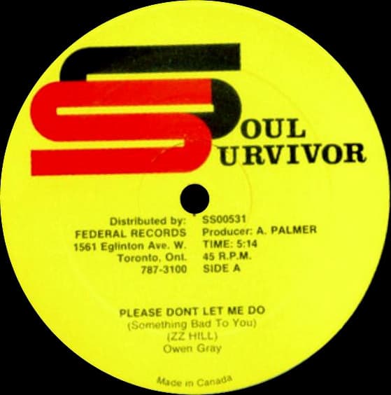 Owen Gray — Please Don't Let Me Do (Something Bad To You)