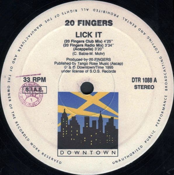 20 Fingers Featuring Roula — Lick It